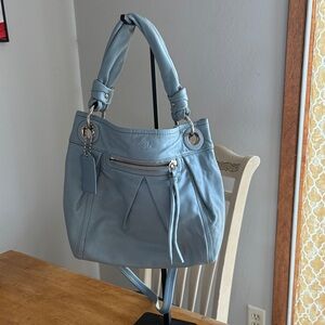 Coach 2008 Parker convertible hobo with crossbody slate blue